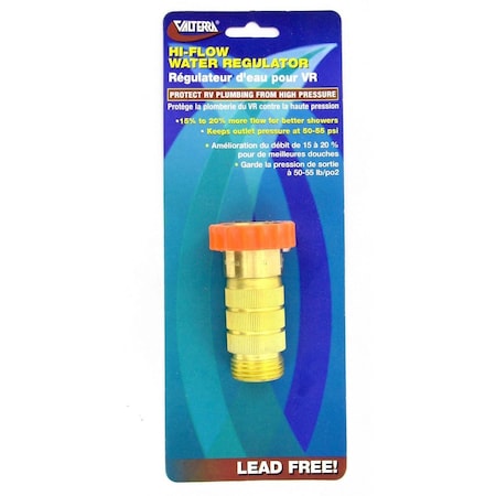 Valterra WATER REGULATOR, HIGH FLOW, LEAD-FREE, CARDED A01-1122VP